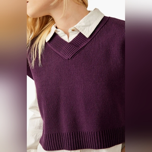 Free People Easy Street Vest/Potenet Purple - Picture 4 of 16